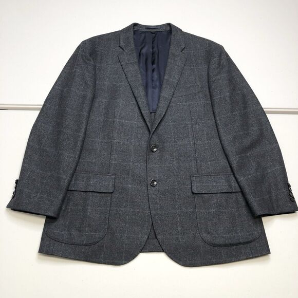 J. Crew Other - JCrew Men’s Ludlow Sport Coat Blazer Wool Gray Windowpane Check 44R Robert Noble